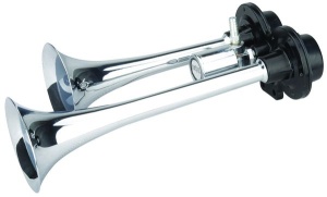 Claxon (Pneumatic, camion 12V, 190/250mm, Dublu)