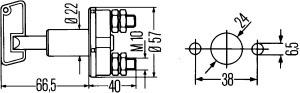 Contactor principal baterie 12/24V, 100A (1000A pana la 10s) - Img 2