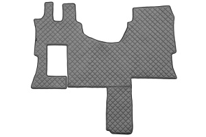 Covor podea camion potrivit MERCEDES, cabina SOLO STAR, ECO-LEATHER, 1 bucata (material - eco-piele, culoare - gri) potrivit MERCEDES ACTROS MP4 / MP5 0