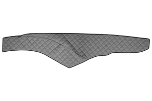 Covoras bord (cabina lata 250 cm) gri, ECO-piele, ECO-LEATHER potrivit MERCEDES ACTROS MP4 / MP5 dupa 2011