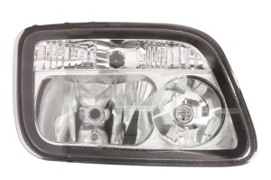 Far dreapta H1/H7/PY21W/W5W, electric, cu motoras MERCEDES ACTROS MP2 / MP3 dupa 2002