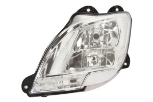 Far stanga H1/H7/LED/PY21W, manual, fundal crom, culoare Semnalizator transparent DAF CF, XF dupa 2012