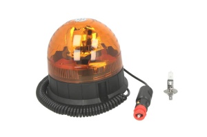 Girofar portocaliu, 12/24V, H1, fixare magnetica cablu 4m