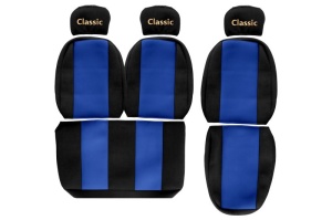 Huse scaun camion Classic albastru, material velur, serie CLASSIC, 1+2; centura pasager asamblata in scaun MAN L2000