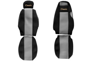 Huse scaun camion Classic (gri, material velur, serie CLASSIC, centura pasager asamblata in scaun ) Scania 4