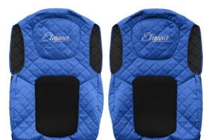 Huse scaun camion Elegance (albastru, material eco-piele / velur, serie ELEGANCE) potrivit FORD F-MAX - Img 3