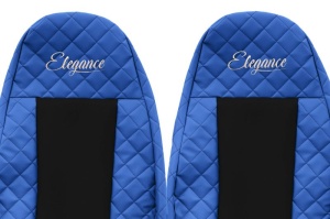 Huse scaun camion Elegance (albastru, material eco-piele / velur, serie ELEGANCE, egrate) potrivit VOLVO - Img 3