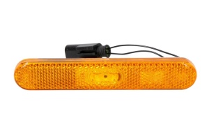 Lampa gabarit stanga/dreapta, galben, LED, inaltime 23,4 latime 134,9 adancime 9,5, lungime cablu 195, 24V