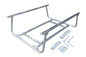 Locas roata de rezerva pentru 2 roti cu tampoane; zinc galvanizat