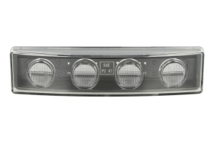 Lumini marcaj spate stanga/dreapta portocaliu, LED, 12/24V pe acoperis; cu suport SCANIA 4, P,G,R,T dupa 1995