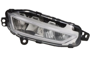 Proiector ceata Dreapta 24V potrivit VOLVO FH III dupa 2020 (LED, rama de argint)