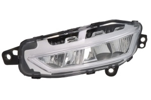 Proiector ceata Stanga 24V potrivit VOLVO FH III dupa 2020 (LED, rama de argint)