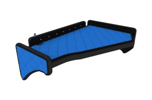 Raft interior cabina Mijloc potrivit SCANIA R II, S dupa 2016 (Panou LED, lumina alba, culoare: albastru, serie: ELEGANCE)