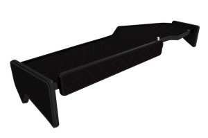 Raft interior cabina potrivit MAN TGX II dupa 2020 (lung, culoare: negru/rosu, serie: ELEGANCE Q) - Img 2