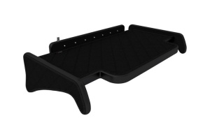 Raft polita interior cabina (panou LED, lumina alba; cabina larga XXL; mijloc, cabina, culoare: negru, serie: ELEGANCE) potrivit MAN