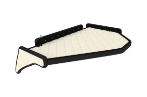 Raft polita interior cabina (panou LED, lumina alba; fara gaura in covor; mijloc, cabina, culoare: bej, serie: ELEGANCE) potrivit VOLVO
