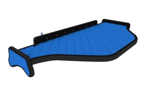 Raft polita interior cabina (panou LED, lumina alba; mijloc, cabina, culoare: albastru, serie: ELEGANCE) potrivit DAF