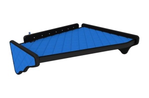 Raft polita interior cabina (panou LED, lumina alba; mijloc; versiune joasa, cabina, culoare: albastru, serie: ELEGANCE) potrivit SCANIA R