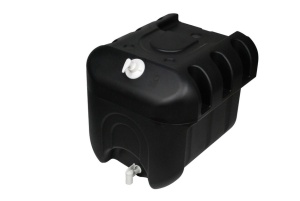 Rezervorul de apa la robinet cu dozator de sapun negru 50L