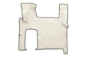 Set covor podea camion potrivit MAN ECO-LEATHER, set 3 buc. (material - eco-piele, culoare - bej, transmisie automata) potrivit MAN TGX - Img 3