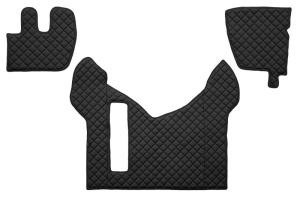 Set covor podea camion potrivit Renault ECO-LEATHER, set 3 buc. (material - eco-piele, culoare - negru) potrivit RENAULT TRUCKS PREMIUM 2 dupa 2005