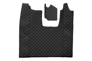 Set covor podea camion potrivit Scania scaun pasager convertibil, ECO-LEATHER, set 4 bucati (material - eco-piele, culoare - negru) potrivit SCANIA L,P dupa 2016 - Img 3