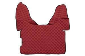 Set covorase podea camion potrivit DAF ECO-LEATHER, set 3 buc. (material - eco-piele, culoare - rosu, transmisie automata) potrivit DAF XF 105, XF 106 dupa 2005 - Img 3
