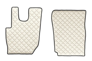 Set covorase podea camion potrivit DAF ECO-LEATHER, set 3 buc. (material - eco-piele, culoare - bej, pentru transmisie manuala) potrivit DAF dupa 2013 - Img 2