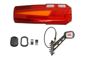 Stop spate Dreapta MAVIC (LED, 12/24V, cu indicator, lampa anti-ceata, lampa mers inapoi, cu lumini frana, lumini parcare/pozitie, reflector triunghiular, cu lampa cu brat de extensie, lungime cablu: