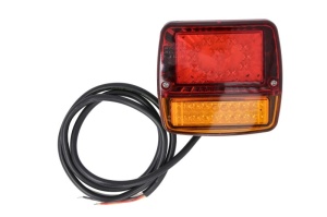 Stop spate Dreapta/Stanga (LED, 12/24V, cu indicator, cu lumini frana, lumini parcare/pozitie, fara reflector, lungime cablu: 1m, numar conexiuni: 4)