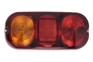Stop spate Dreapta/Stanga potrivit JCB 3, 3C, 3CN, 3CS, 3CX, 3CX SITEMASTER, 3CX-2, 3CX-4, 3CXC, 3CXS, 3CXT, 3D, 3D 111 (12/24V, rosu, cu indicator, cu lumini frana, lumini parcare/pozitie)