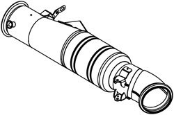 Teava esapament (lungime:165mm) potrivit MAN TGX EURO 5