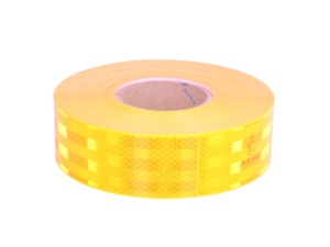 Banda reflectorizanta de contur 3M 1 buc, hard, culoare galben 5,35cm x 50m