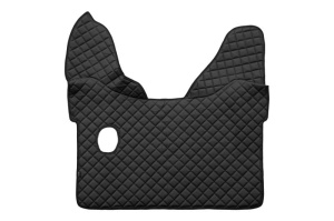 Covor podea camion potrivit DAF tunel central ECO-LEATHER, 1 bucata (material - eco-piele, culoare - negru, pentru transmisie manuala) potrivit DAF XF 105