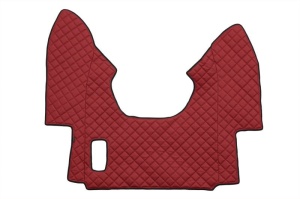 Covor podea camion potrivit DAF tunel central ECO-LEATHER, 1 bucata (material - eco-piele, culoare - rosu, transmisie automata) potrivit DAF 95 XF 1997-2012