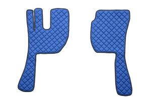 Covor podea camion potrivit VOLVO, ECO-LEATHER, set 3 buc. (material - eco-piele, culoare - maro, fara compartiment in carcasa cutiei de viteze) - Img 2