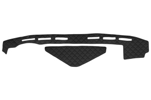 Covoras bord (fara locas senzor) negru, ECO-piele, ECO-LEATHER potrivit RENAULT TRUCKS T dupa 2013