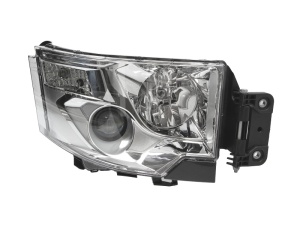 Far Dreapta (H1/H7/P21W/W5W, electric, cu motor, culoare interior cromat, culoare semnalizator: transparent) potrivit RENAULT TRUCKS C, T dupa 2013
