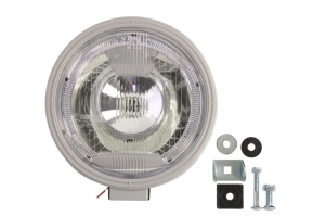 Far universala stanga/dreapta H1, 12/24V, diametru 225mm, alb, plastic, negru, halogen