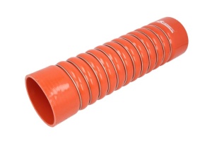 Furtun intercooler (100mmx405mm, rosu) potrivit DAF 95 XF, XF 95 1997-2006