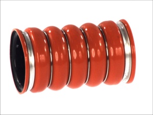 Furtun intercooler (partea admisie, 81mm/98mmx185mm, rosu) potrivit SCANIA 4, K, P,G,R,T DC09.108-OC9.G05 dupa 1995