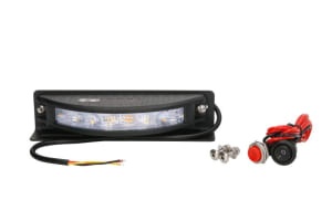Girofar (portocaliu, 12/24V, LED, fixare orizontala, pentru montare verticala)