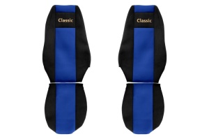 Huse scaun camion Classic (albastru, material velur, serie CLASSIC, centura pasager asamblata in scaun ) Renault Trucks Premium