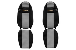 Huse scaun camion Classic (gri, material velur, serie CLASSIC, centura pasager asamblata in scaun ) IVECO STRALIS