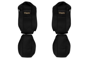 Huse scaun camion Classic (negru, material velur, serie CLASSIC, centura pasager asamblata in scaun scaune standard) Mercedes Actros