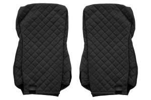 Huse scaun camion Elegance (negru, material eco-piele / velur, serie ELEGANCE, Euro 6) potrivit DAF - Img 2