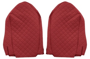 Huse scaun camion Elegance (rosu, material eco-piele / velur, serie ELEGANCE) potrivit MERCEDES - Img 2
