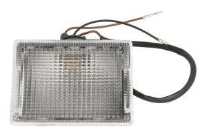 Lampa gabarit Dreapta/Stanga, alb, R5W, negru, in relief, 24V potrivita SCANIA 3 1988-1996 (acoperis)