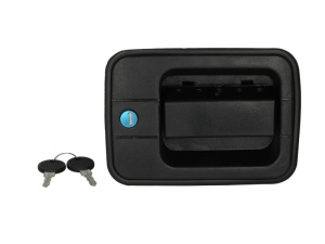 Maner usa stanga exterior cu chei, cu incuietoare, negru IVECO EUROCARGO I-III 1991-2005