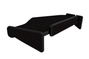 Raft interior cabina Mijloc potrivit MAN TGX II dupa 2020 (culoare: negru/rosu, serie: ELEGANCE Q) - Img 2